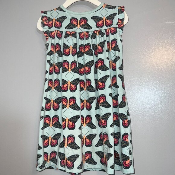 Tea Collection Butterfly Mighty Mini Dress Size 5 - Picture 5 of 6